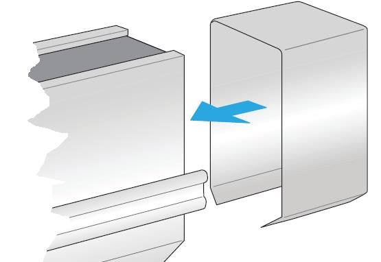 Joint kit for extension of rail length, ALU250